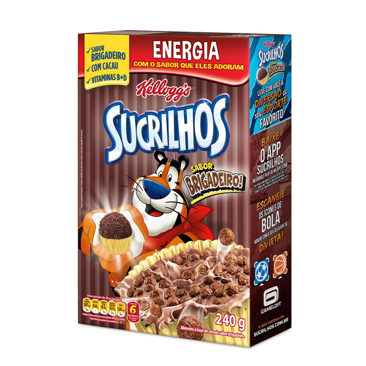 Cereal Matinal Sucrilhos KELLOGG S Brigadeiro Caixa 240g Pão de Açúcar