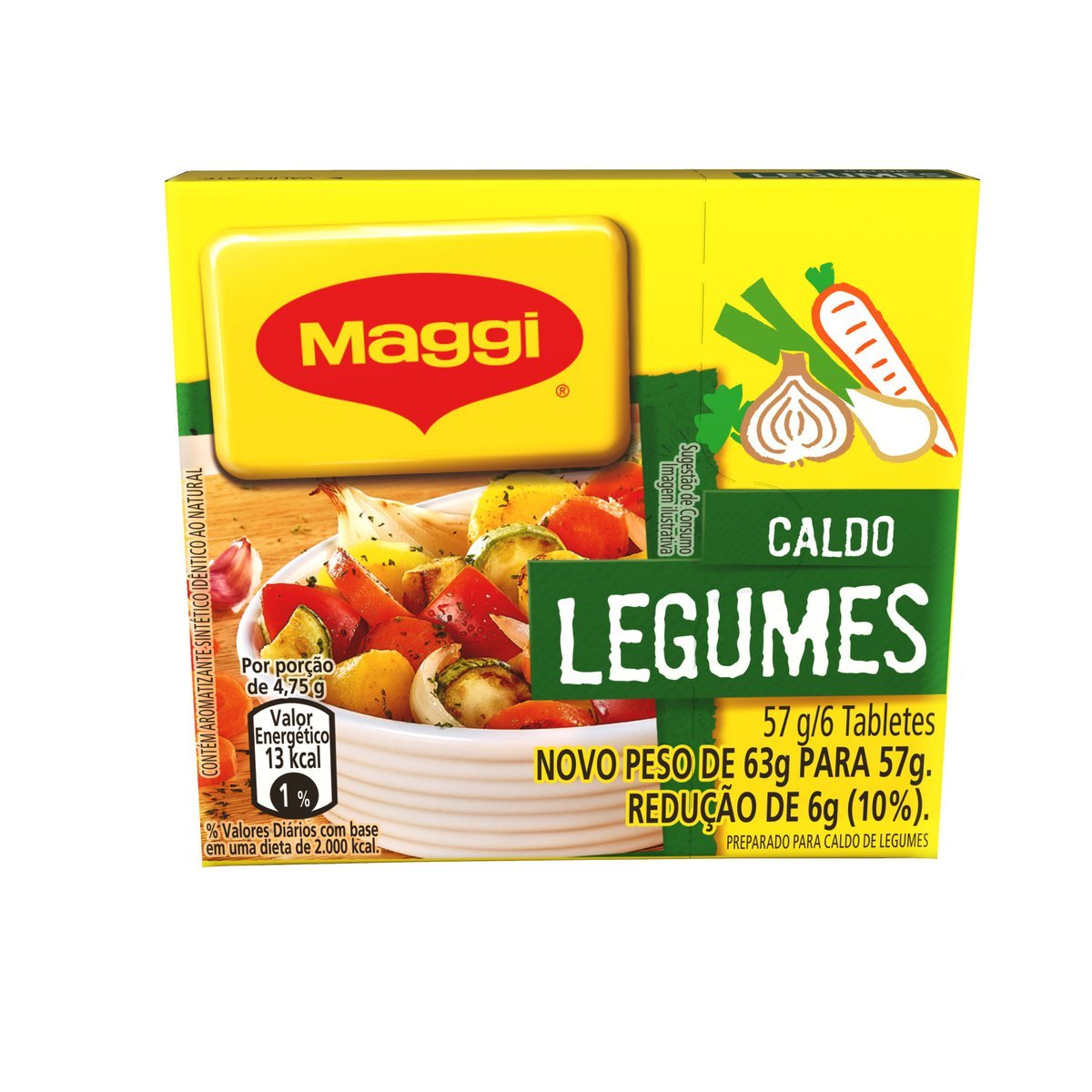 Caldo Em Tablete Legumes Maggi Caixa G Unidades P O De A Car