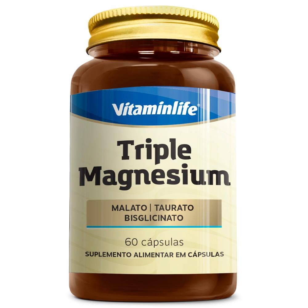 Triple Magnesium Vitaminlife 260 Mg 60 cápsulas Pão de Açúcar