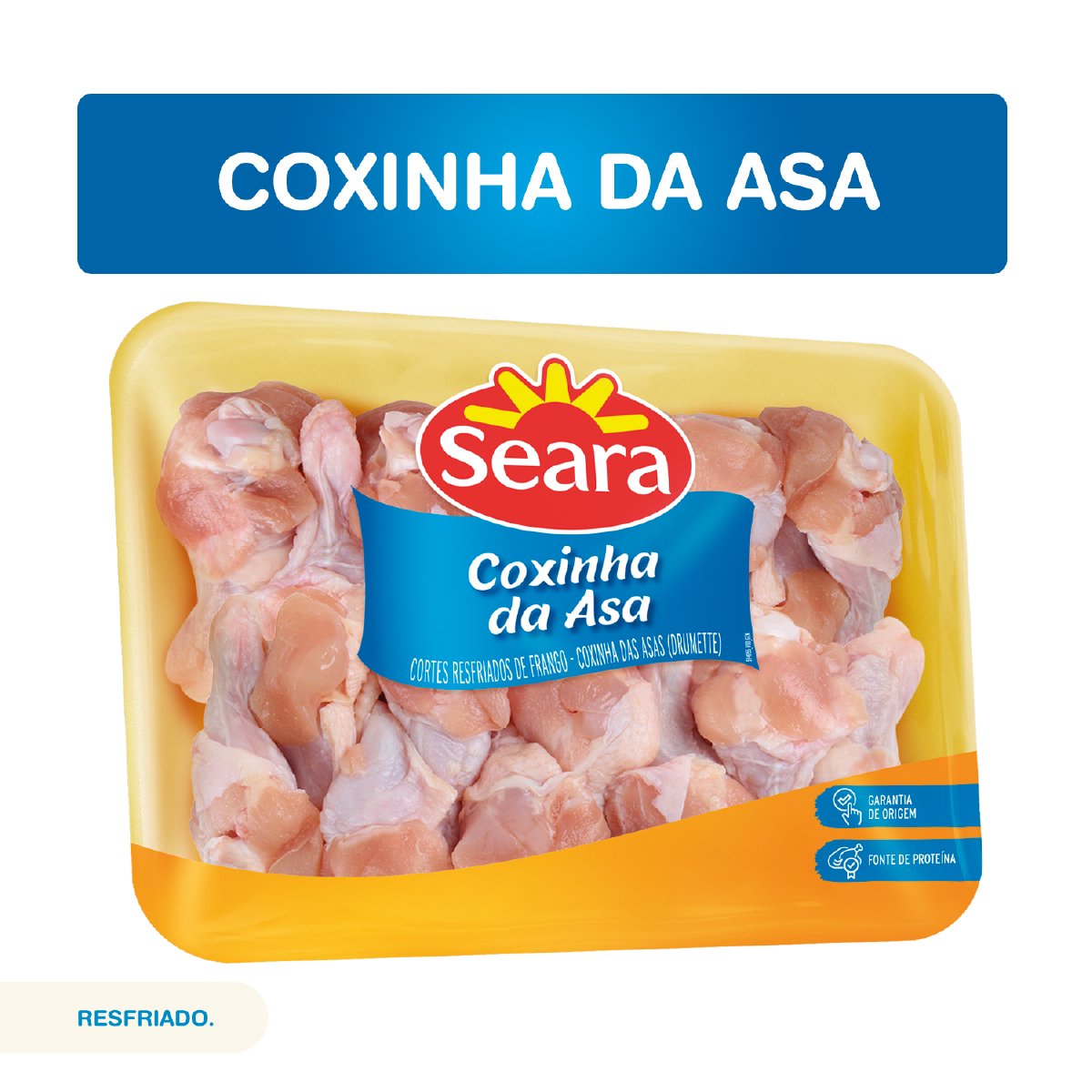 Coxinha Da Asa De Frango Resfriado Seara Bandeja G P O De A Car