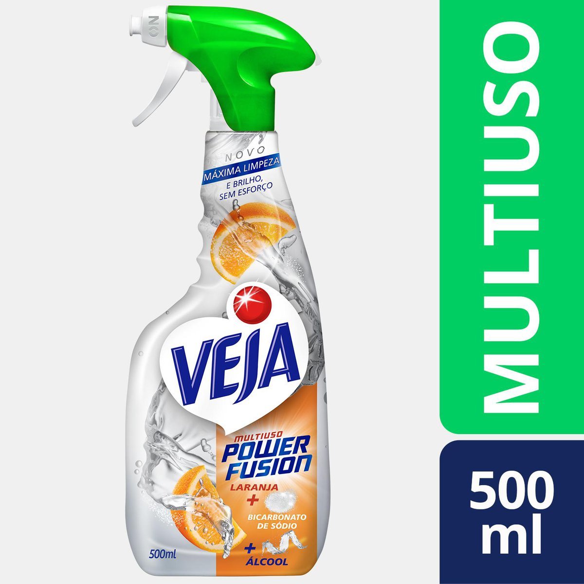 Limpador Spray Multiuso Power Fusion Laranja Veja 500ml Pão de Açúcar