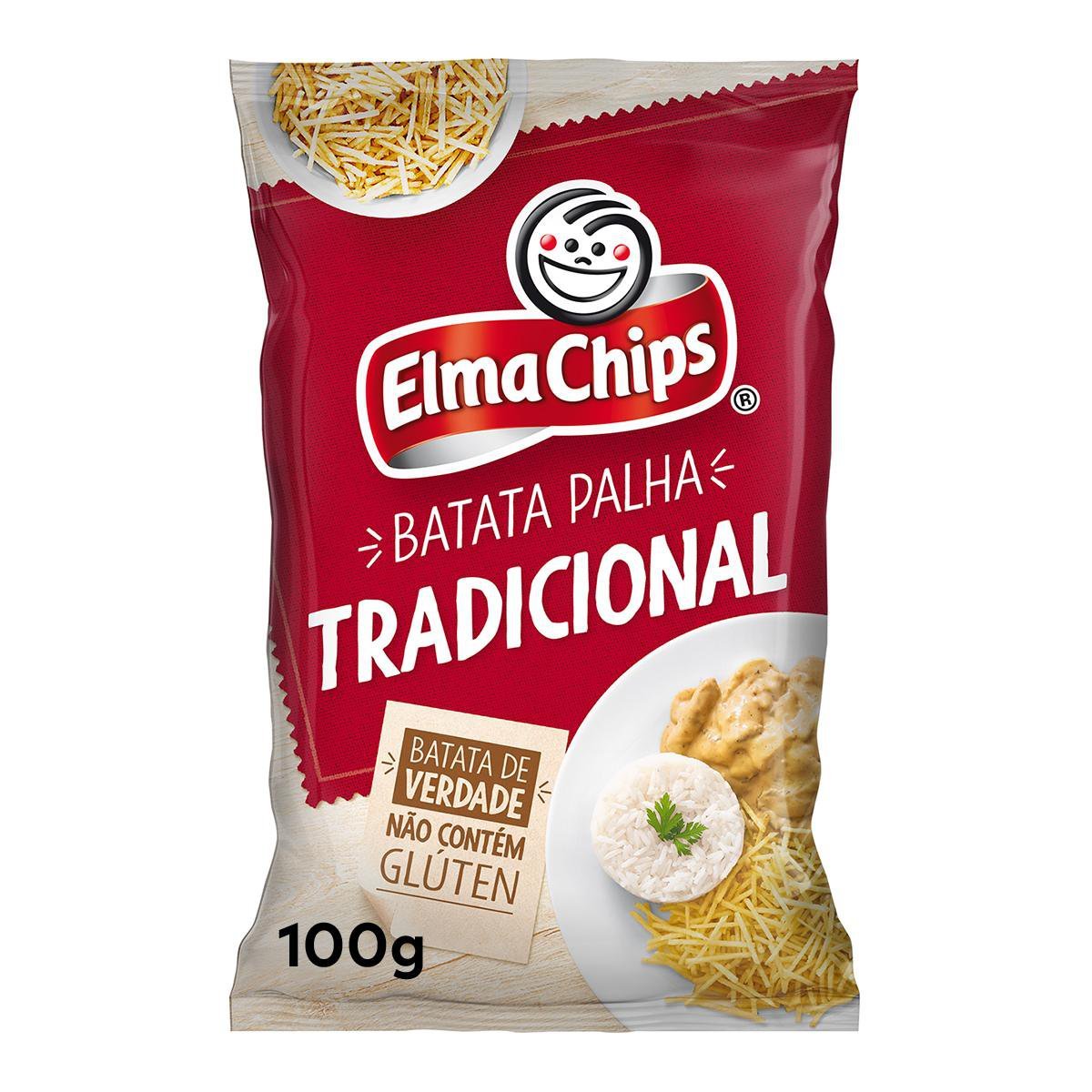 Batata Palha Tradicional Elma Chips Sachê 100G Pão de Açúcar