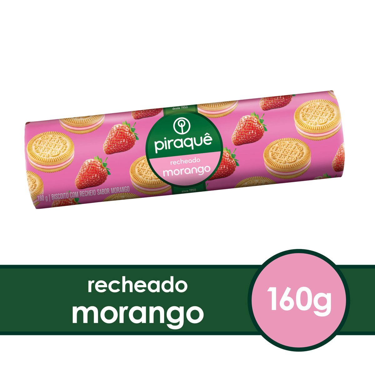 Biscoito Piraqu Recheado Morango G P O De A Car