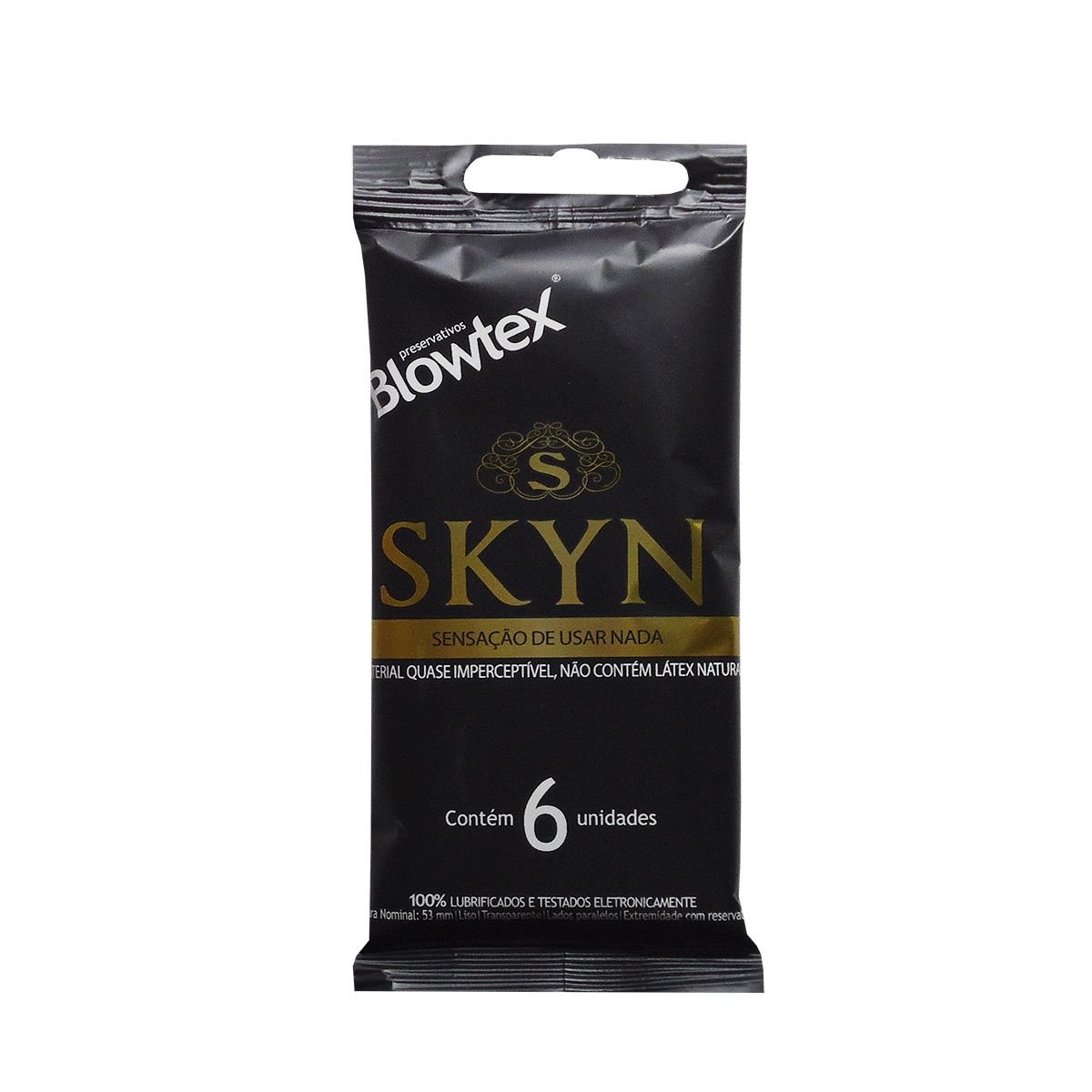 Preservativo Lubrificante BLOWTEX Skyn 6 Unidades Pão de Açúcar