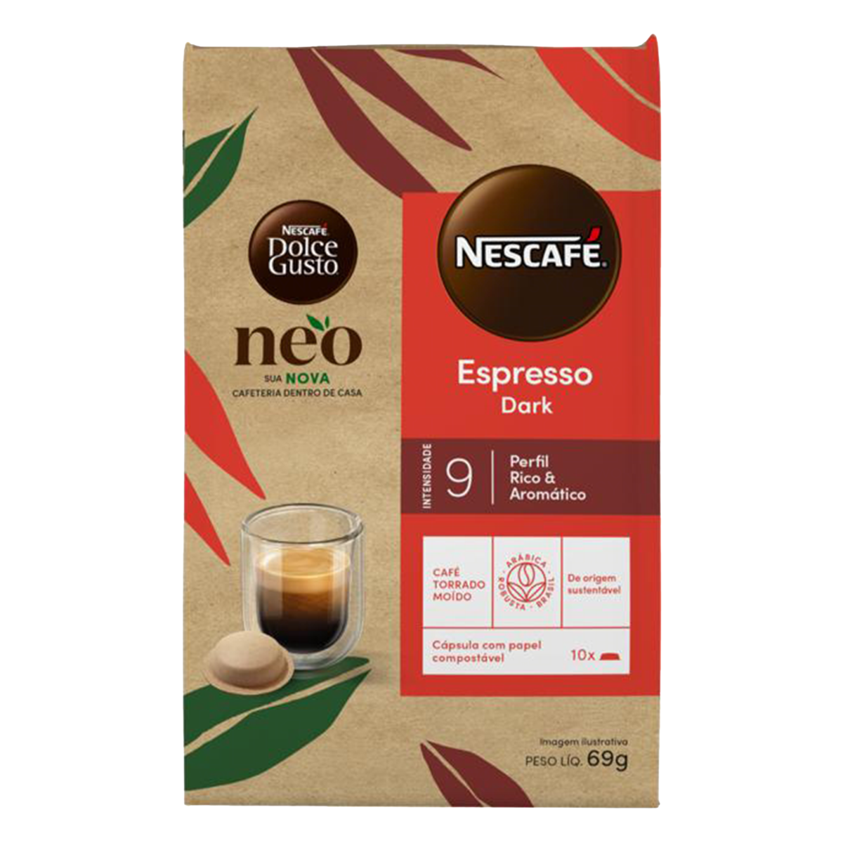 Caf Em C Psula Torrado E Mo Do Espresso Dark Nescaf Dolce Gusto