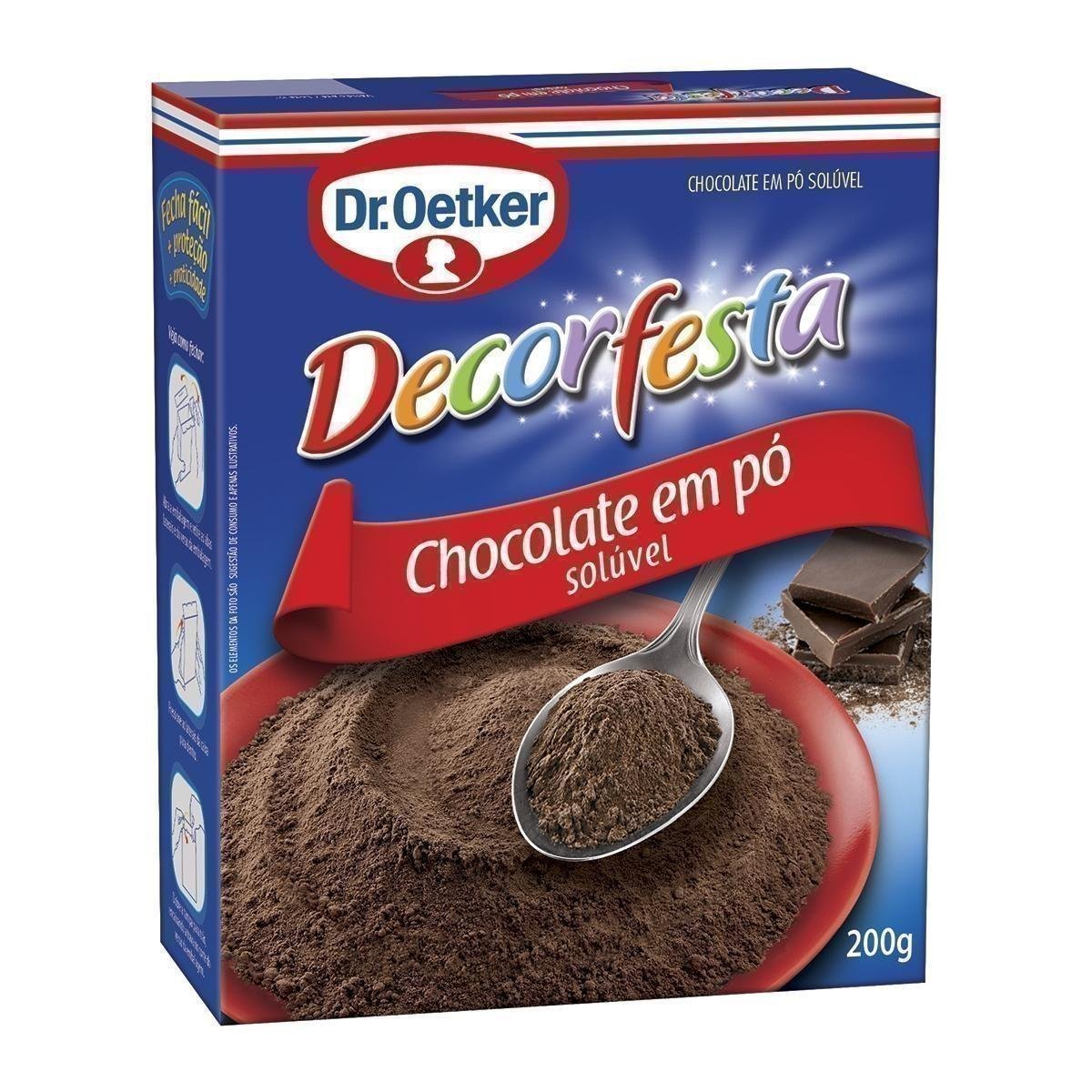 Chocolate em Pó Dr OETKER Caixa 200g Pão de Açúcar