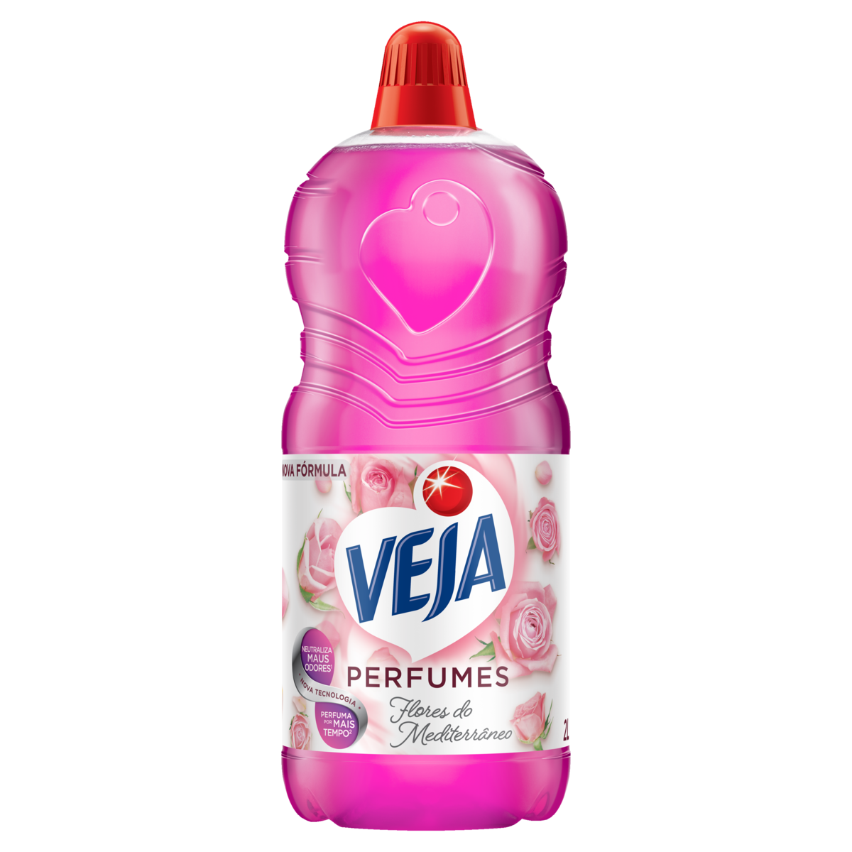 Limpador Perfumado Flores do Mediterrâneo Veja Perfumes Frasco 2l