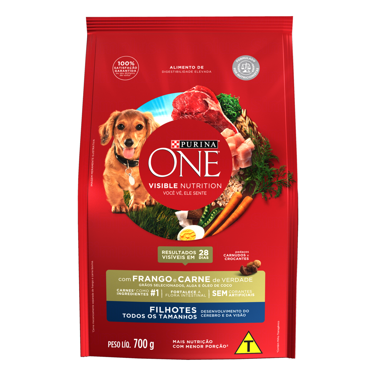 Ração PURINA ONE Cães Filhotes Frango e Carne 700g