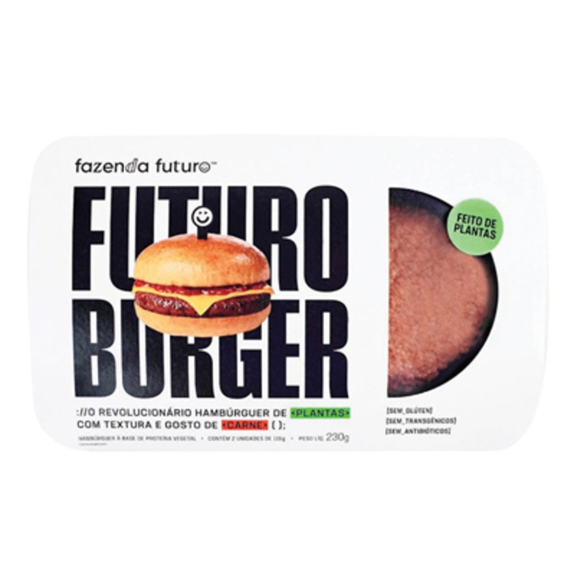 Hambúrguer De Carne Vegetal Futuro Burger Fazenda Futuro 230g Pão De Açúcar 