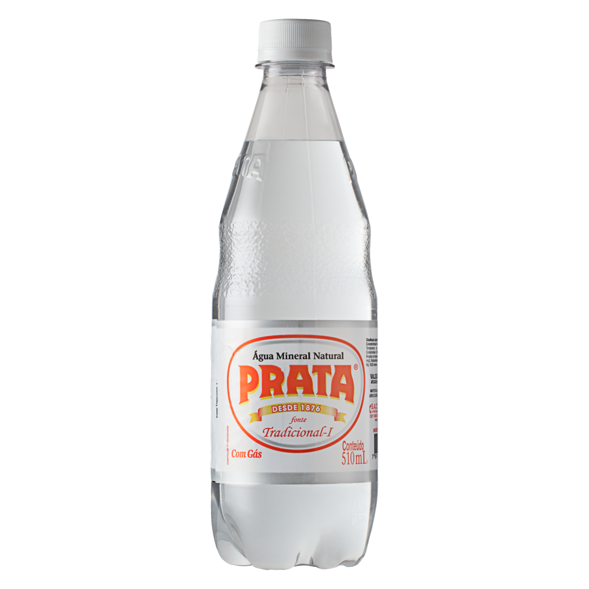 Água mineral Prata Club Soda com gás garrafa 200 mL