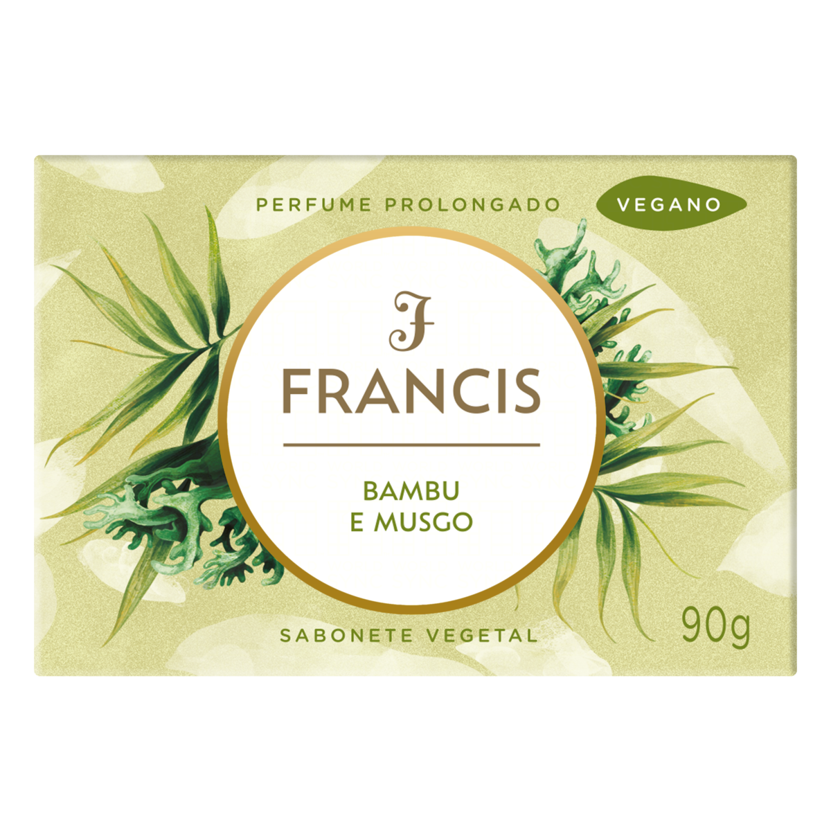 Sabonete Barra Vegetal Bambu e Musgo Francis Caixa 90g