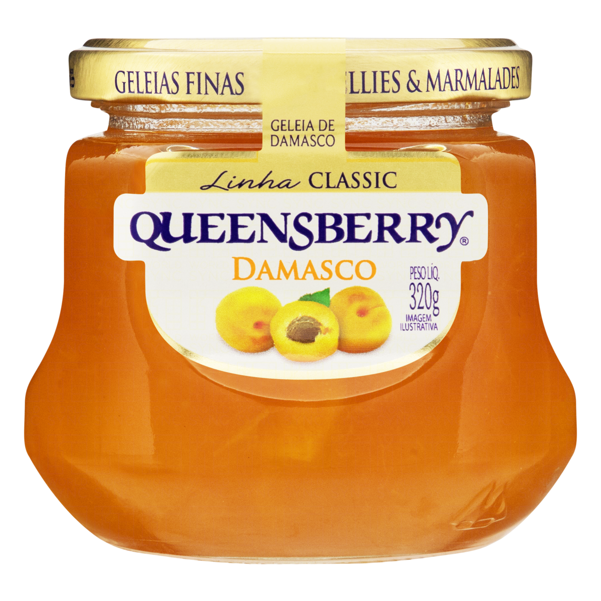 Geleia Queensberry 300 G 100% Fruta Damasco