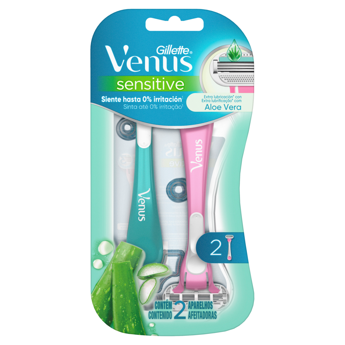 Aparelho Descartável para Depilar Gillette Venus Sensitive 2 Unidades