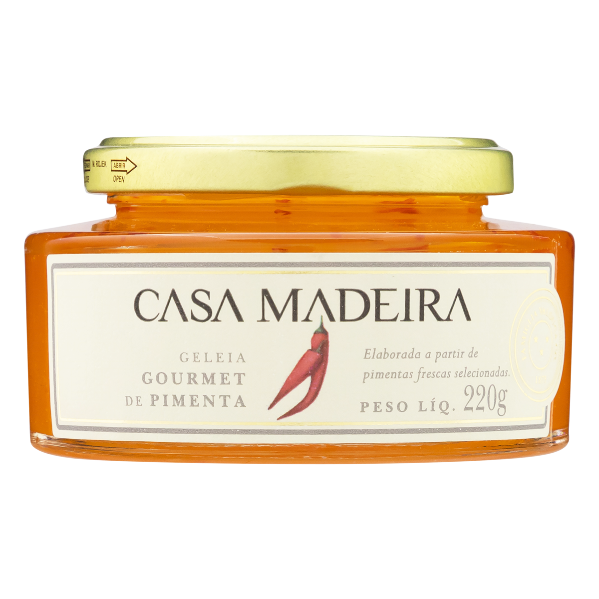 Geleia Gourmet Pimenta Casa Madeira 220g