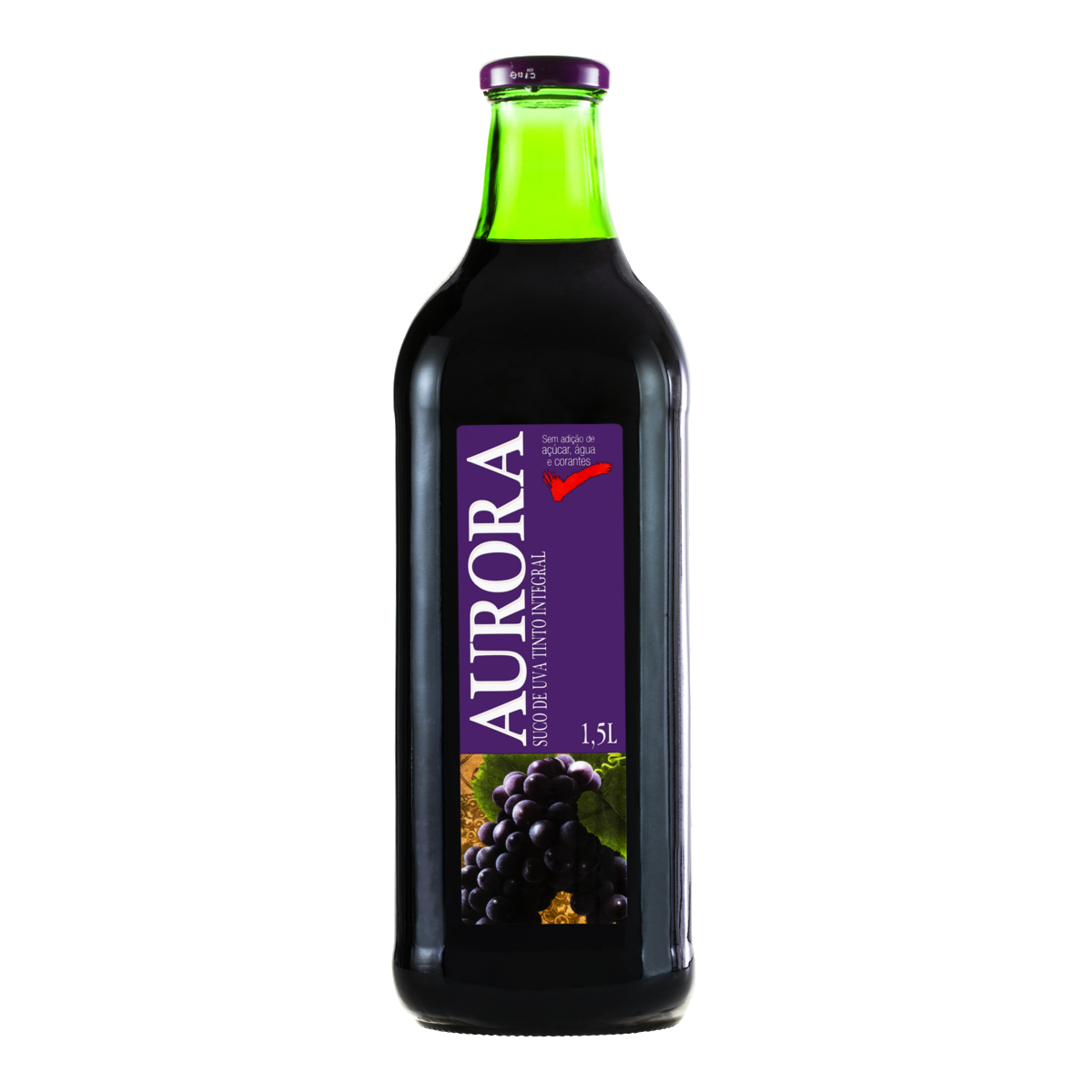 Suco Integral Uva Tinto Aurora Garrafa 1,5l