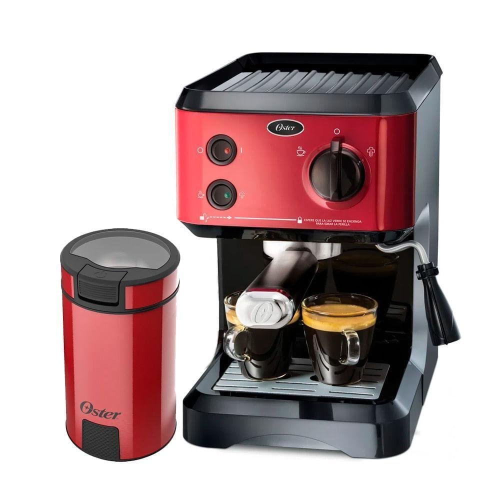 Kit Cafeteira Expresso Cappuccino E Moedor De Café Red 220V Pão de Açúcar