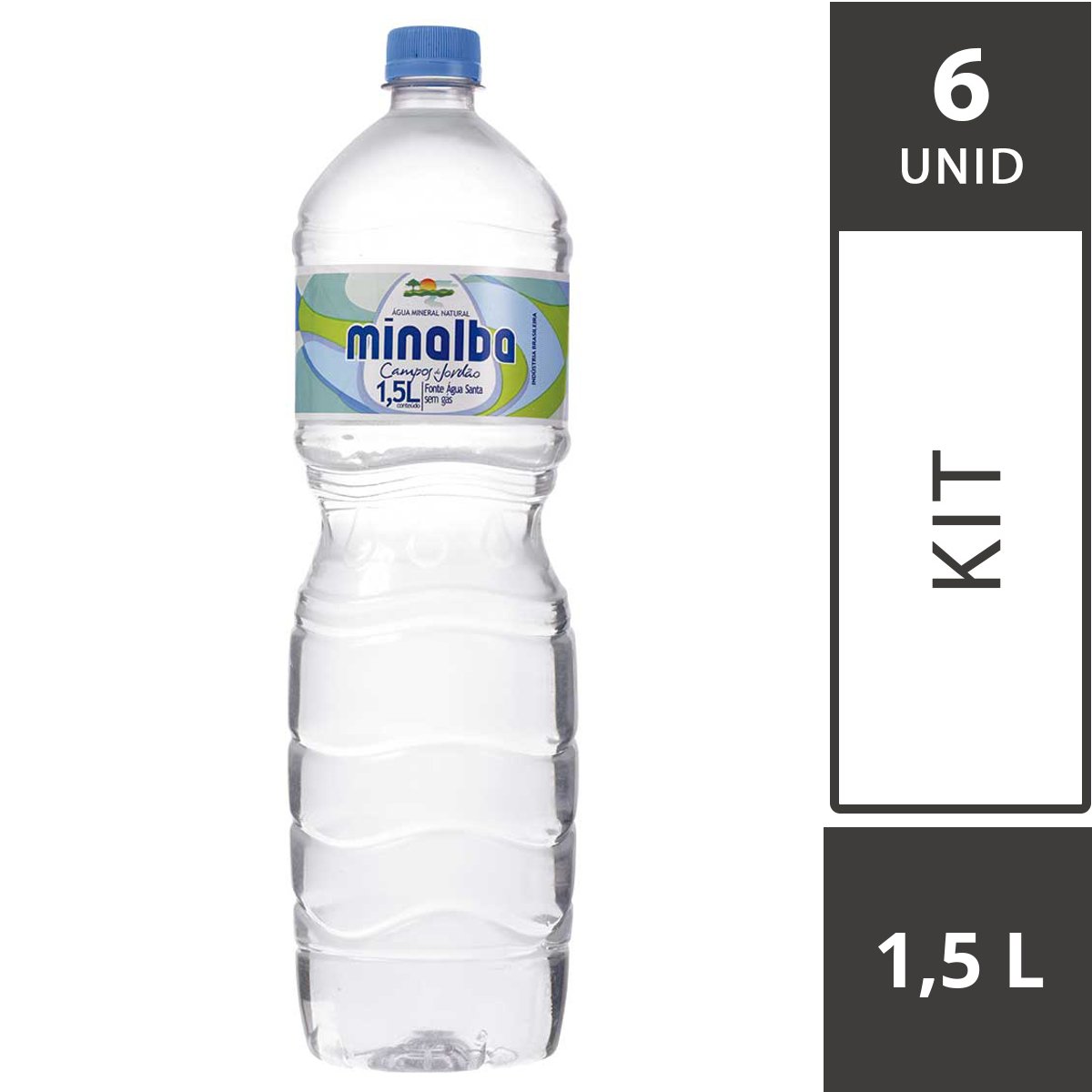 Água Mineral Sem Gás – Pack com 06 unidades – 1,5 Litros
