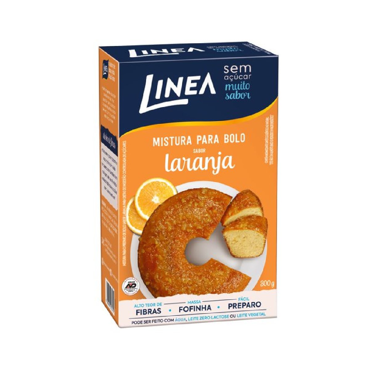 Mistura para Bolo Laranja Diet Zero Lactose Linea Sucralose Caixa