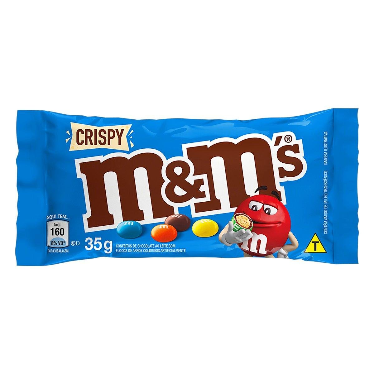 Confeito De Chocolate Ao Leite M M s Crispy Pacote 35g P o De A car confeito-de-chocolate-ao-leite-m-m-s-crispy-pacote-35g-p-o-de-a-car