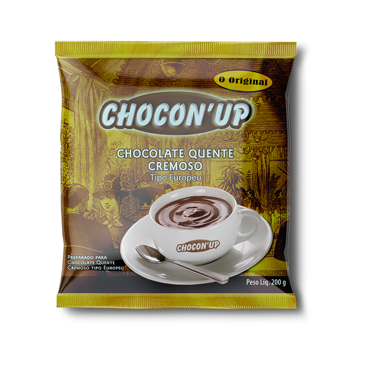 Chocolate Cremoso Europeu Quente Chocon Up Pacote g Pão de Açúcar