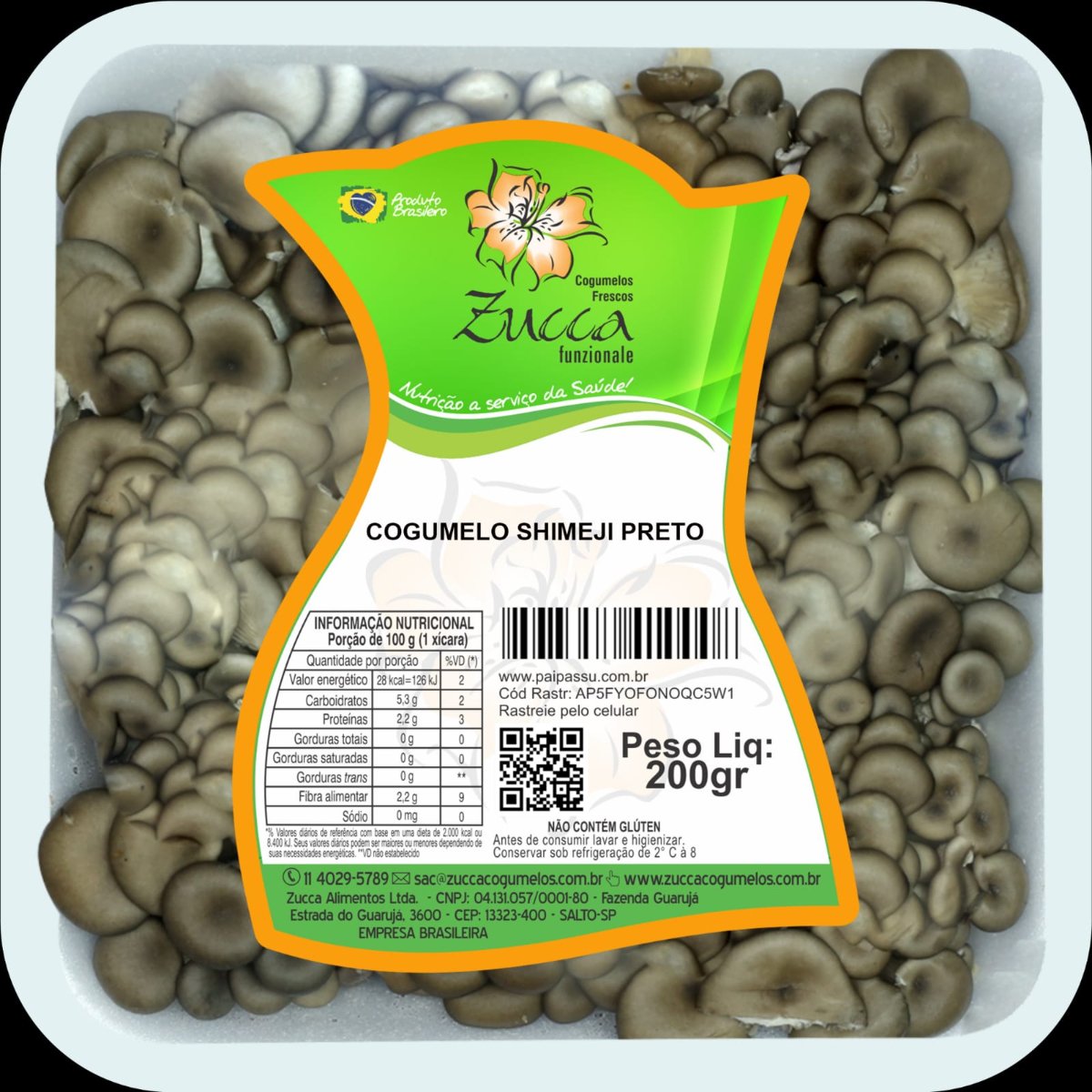 Cogumelo Shimeji preto - 200g