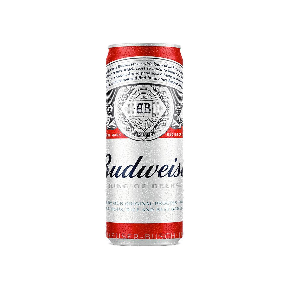 Cerveja Lager Budweiser Lata 350ml