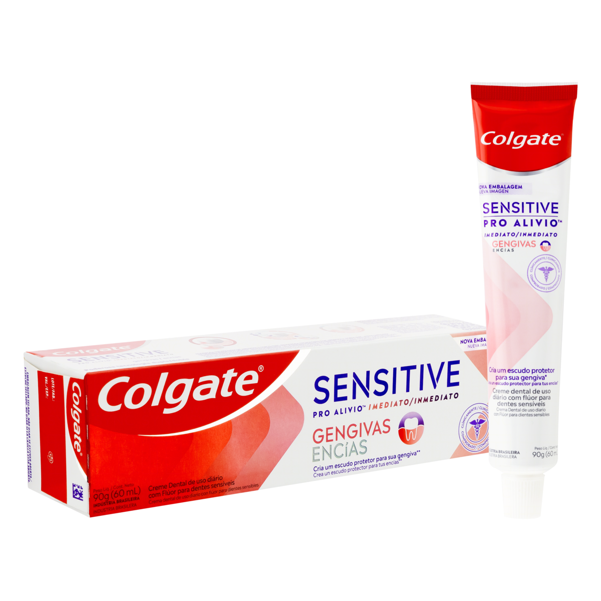 Creme Dental Colgate Sensitive Pro-Alívio Imediato Gengivas Caixa 90g