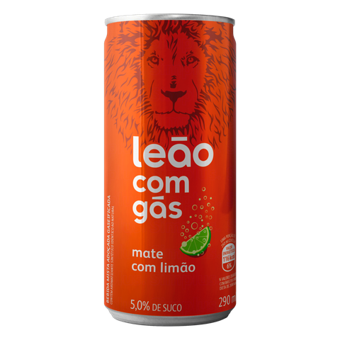 Leão Chá Mate com Gás Limão