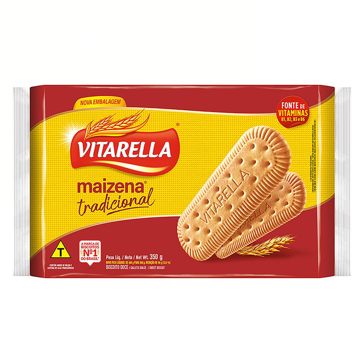 Biscoito Maizena Tradicional Vitarella Pacote 350g