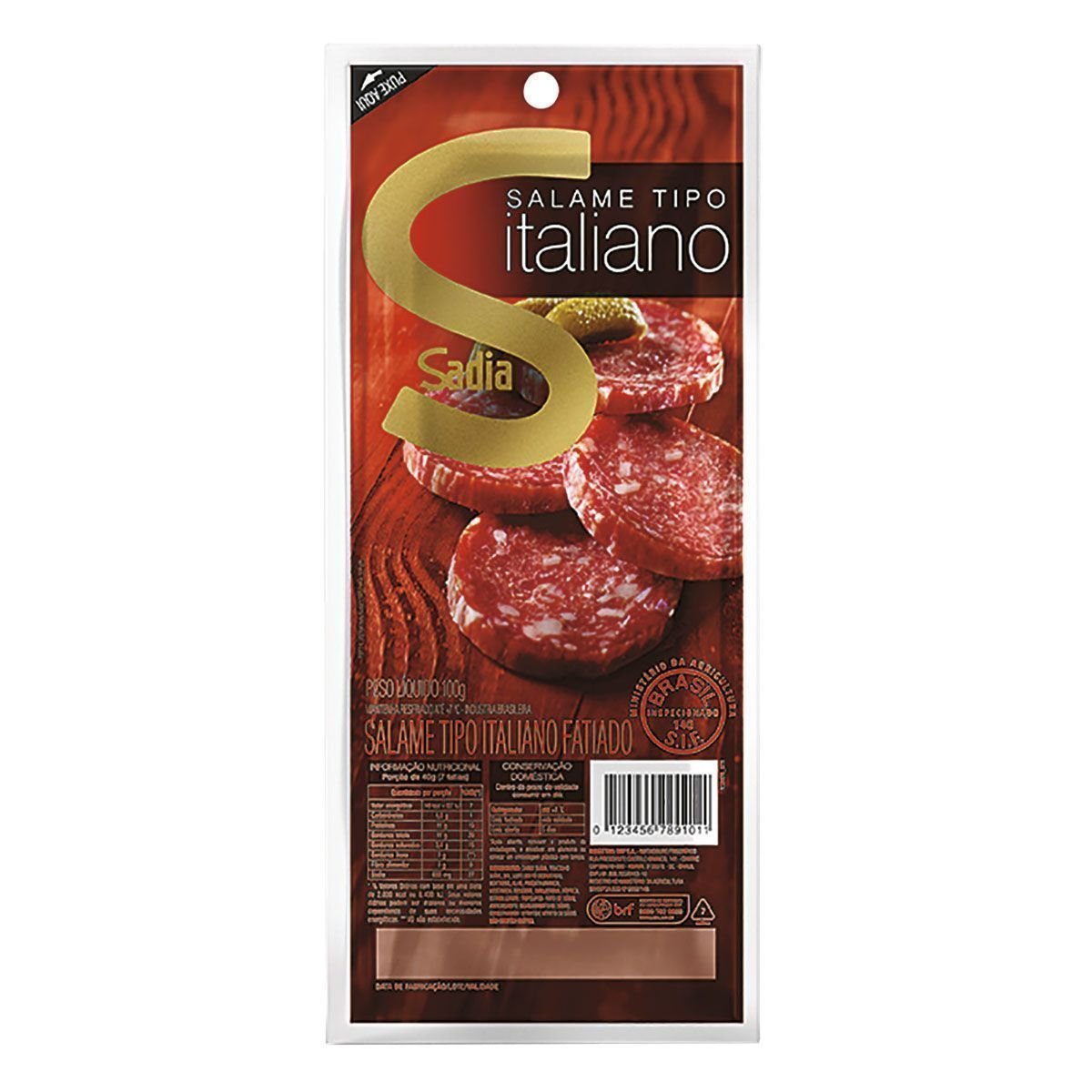 Salame Italiano Fatiado SADIA 100g Pão de Açúcar