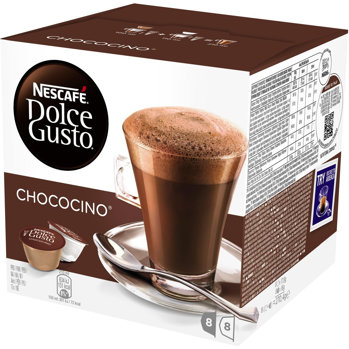 Café em Cápsula NESCAFÉ DOLCE GUSTO Chococino 16 Cápsulas Pão de Açúcar