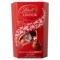 Bombom Italiano ao Leite Recheio Cremoso Lindt Lindor Caixa 75g