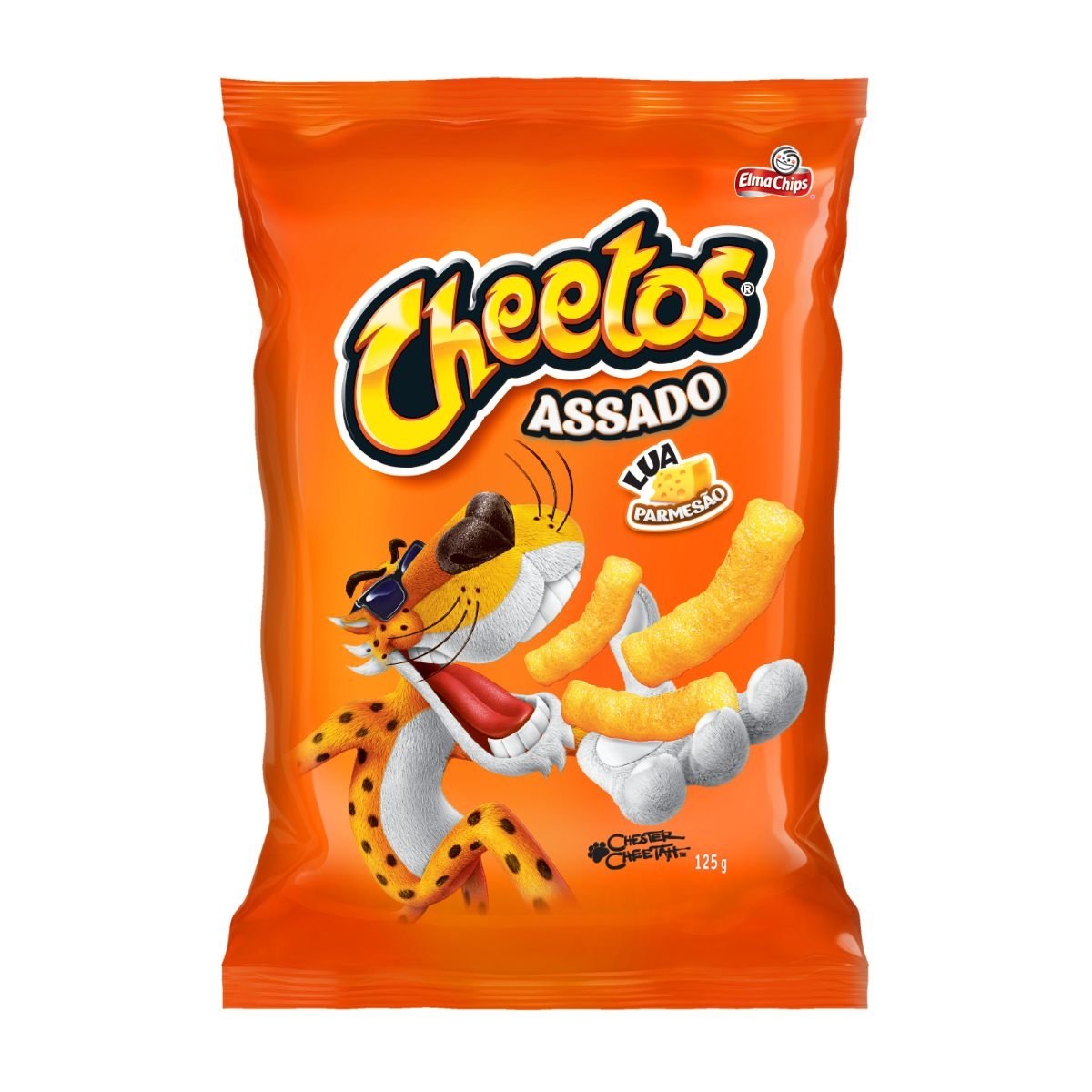 Salgadinho Cheetos De Milho Lua Parmesão Elma Chips Pacote 125G