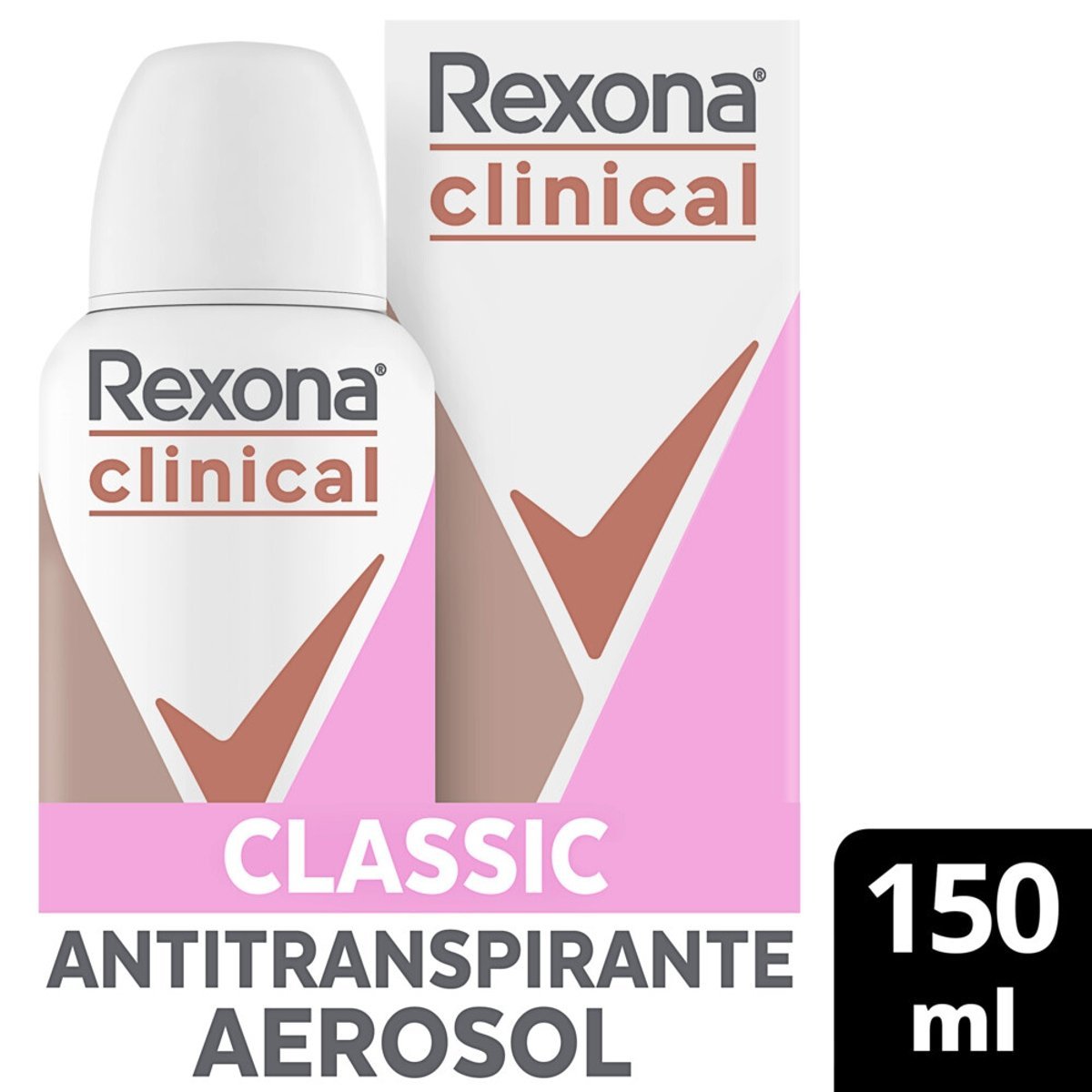 Desodorante Aerossol Antitranspirante Rexona Clinical Classic 150ml