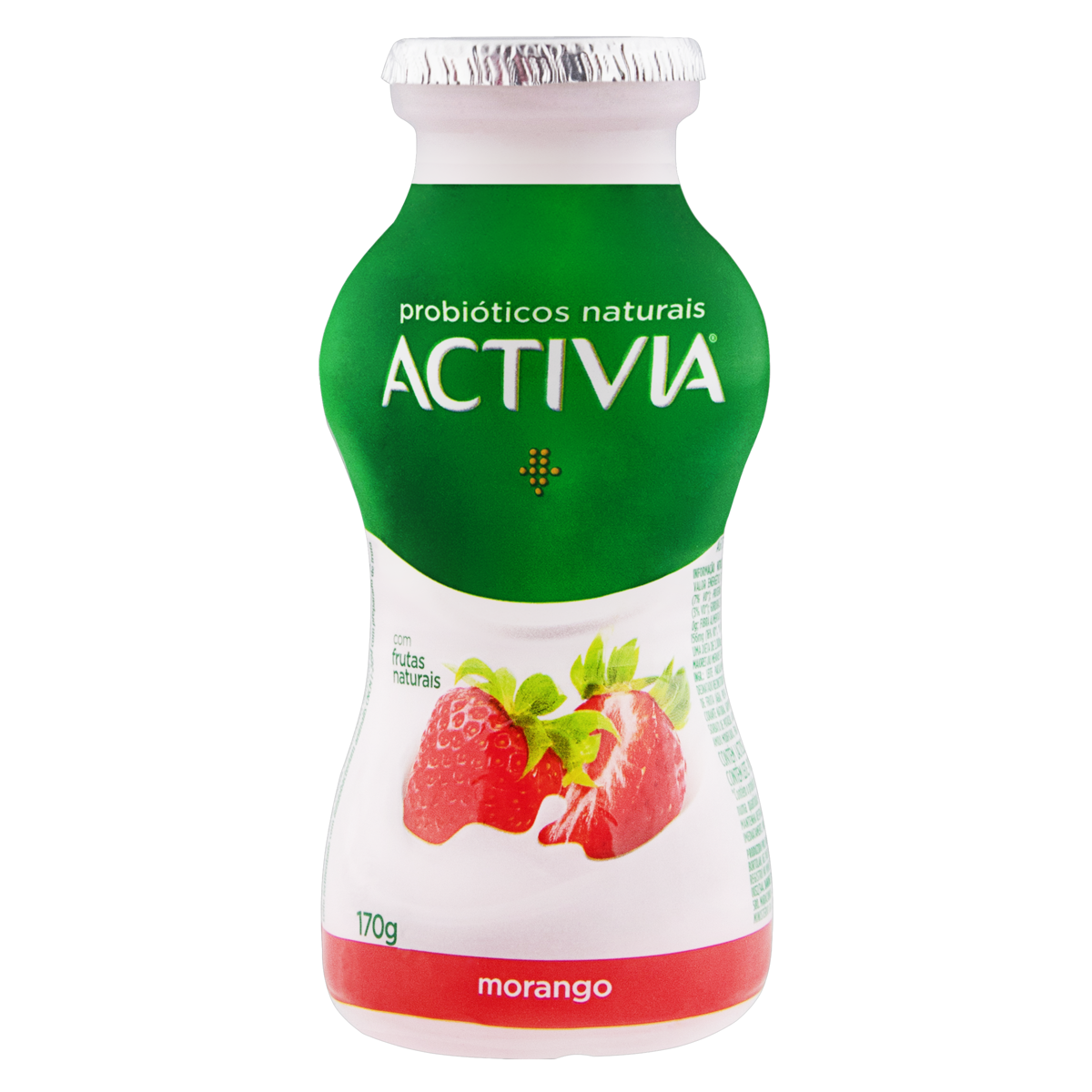 Leite Fermentado Parcialmente Desnatado Morango Activia Frasco 170g