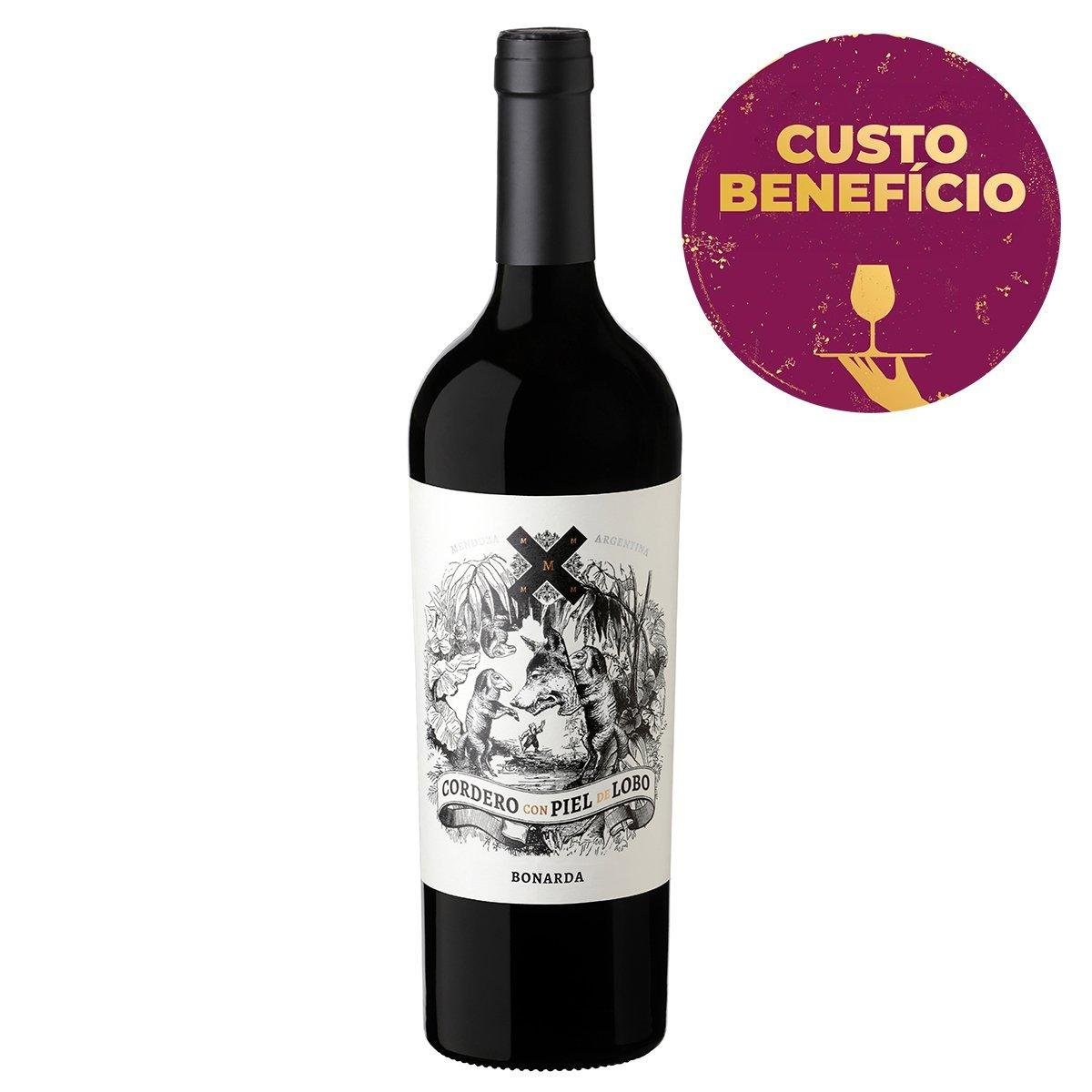 Vinho Tinto Argentino Cordero En Piel De Lobo Bonarda 750ml