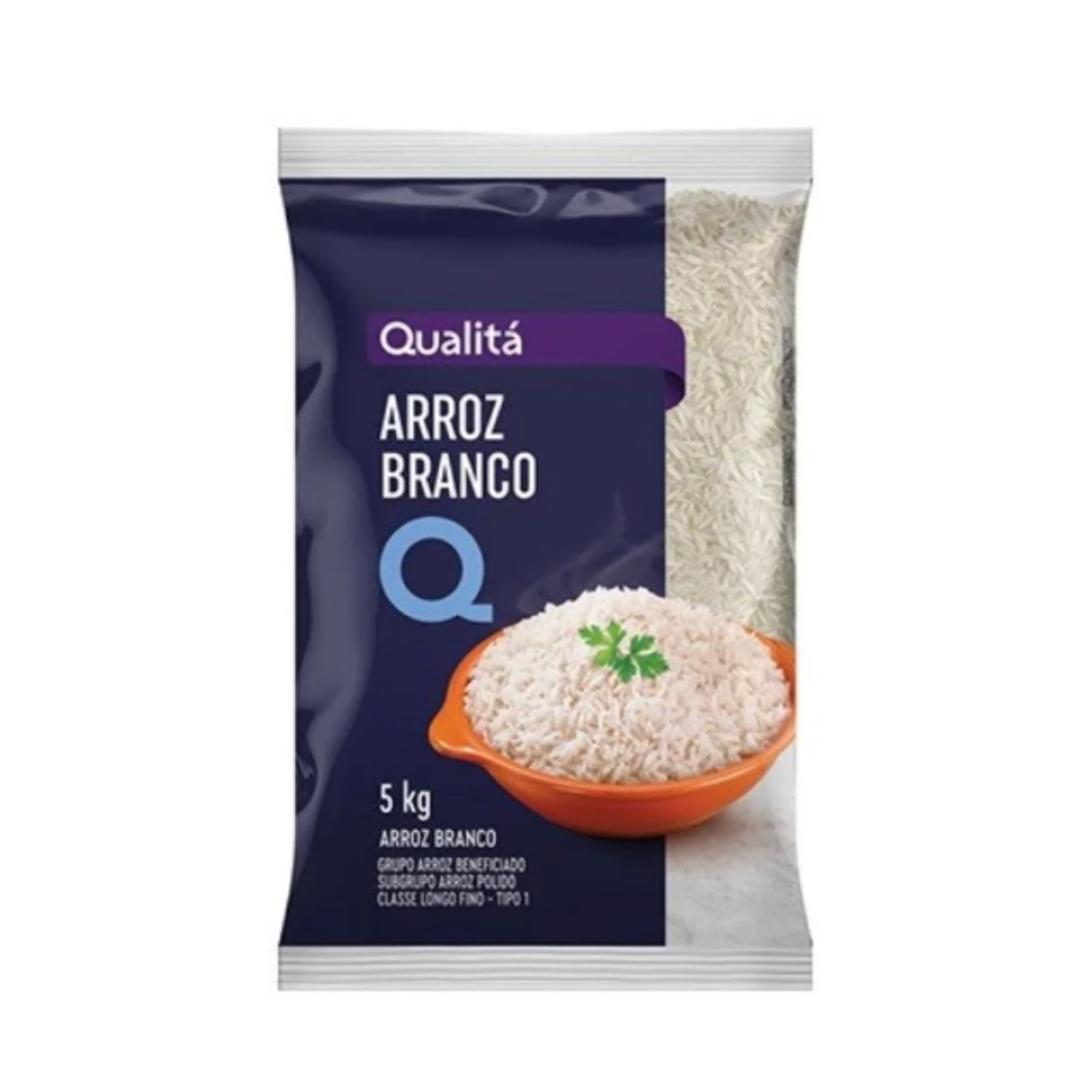Arroz Branco Tipo 1 Qualitá Pacote 5kg