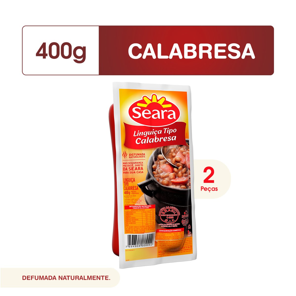 Ceratti Linguiça Sabor Limão Siciliano 400g