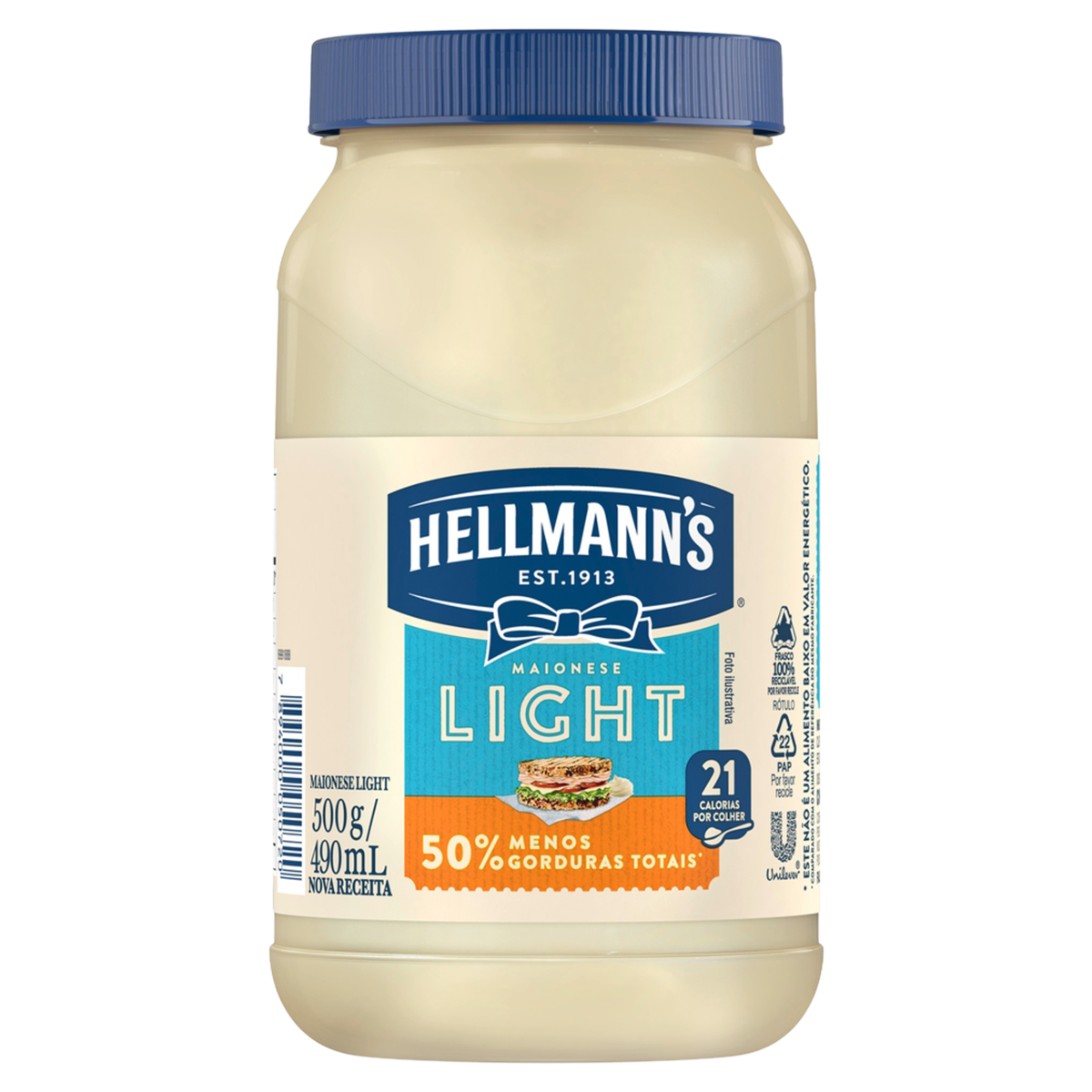 Maionese Light HELLMANNS Pote 500g