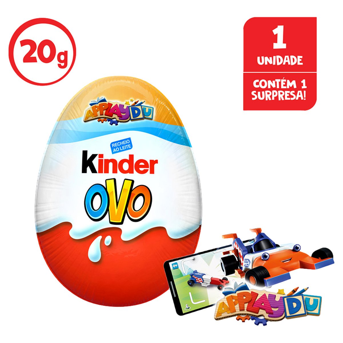 Kinder Ovo Laranja 1 Unidade 20g | Pão de Açúcar