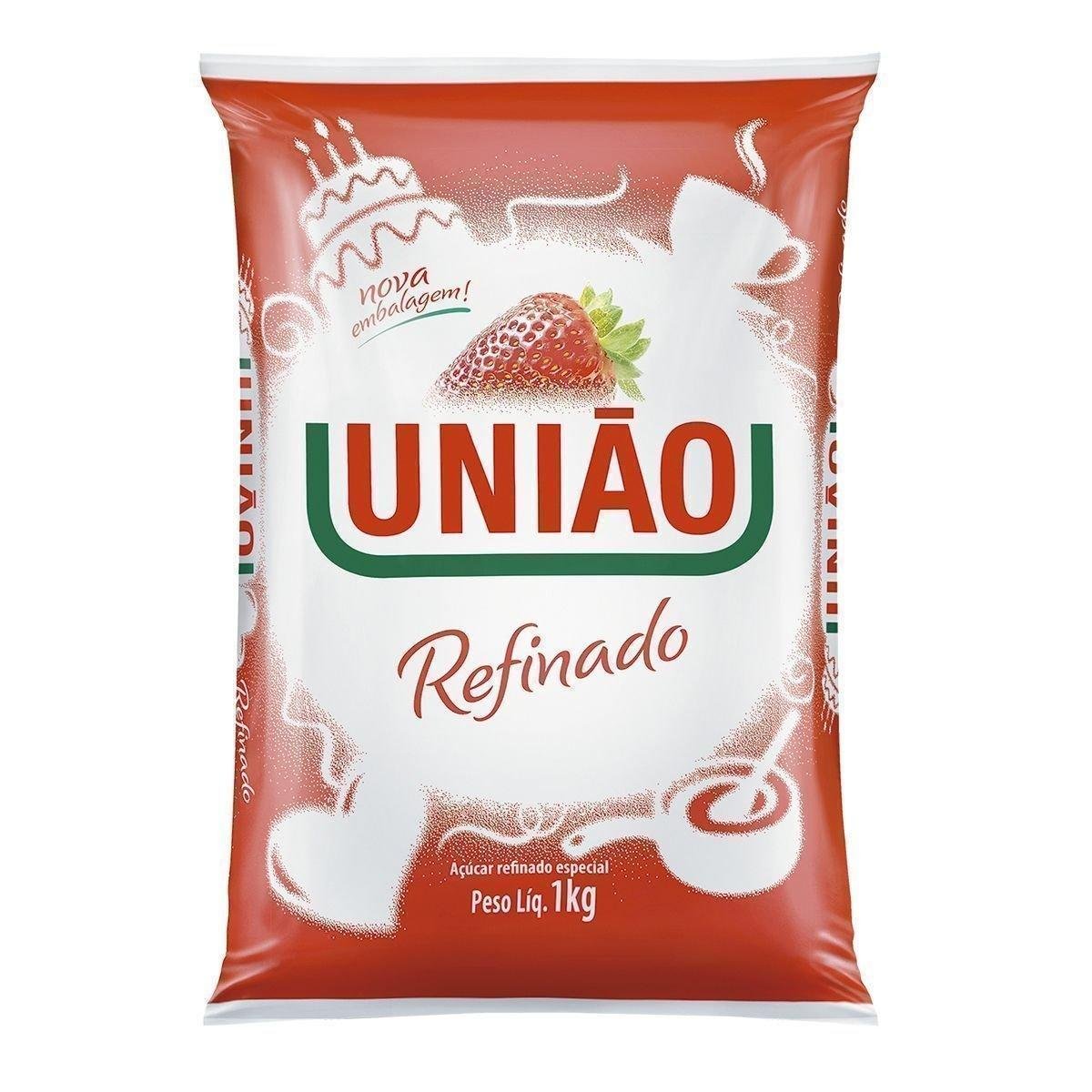 Açúcar Refinado União Pacote 1kg
