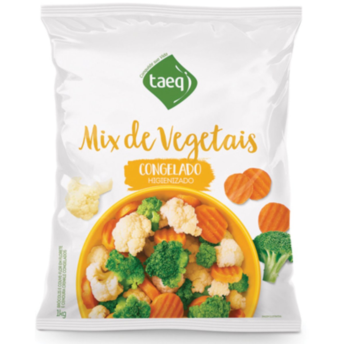 Mix de Vegetais Congelado Higienizado Taeq Pacote 1kg