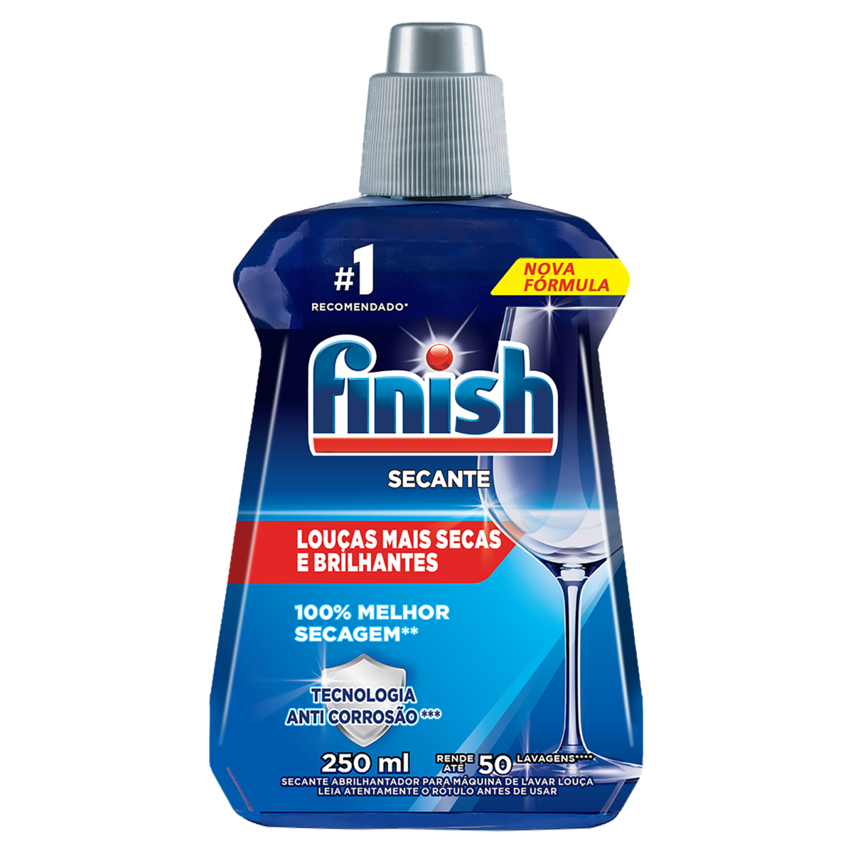 Secante Abrilhantador para Máquina de Lavar Louças Finish Frasco 250ml
