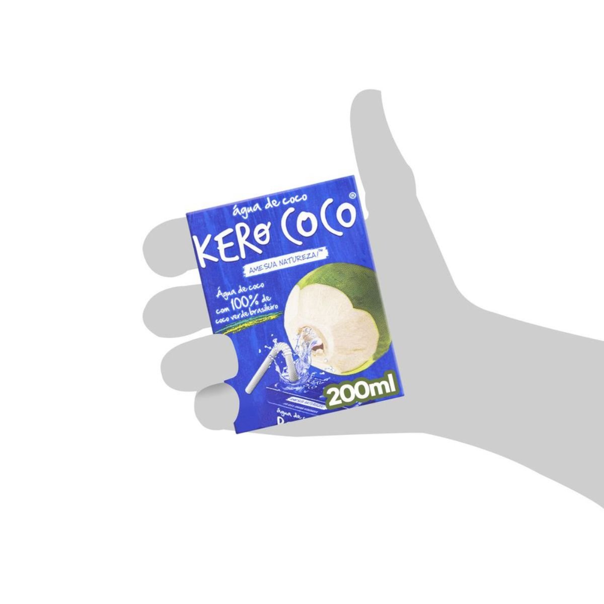 Água De Coco Kerococo Para Gelo 200ml - 24 Unidades