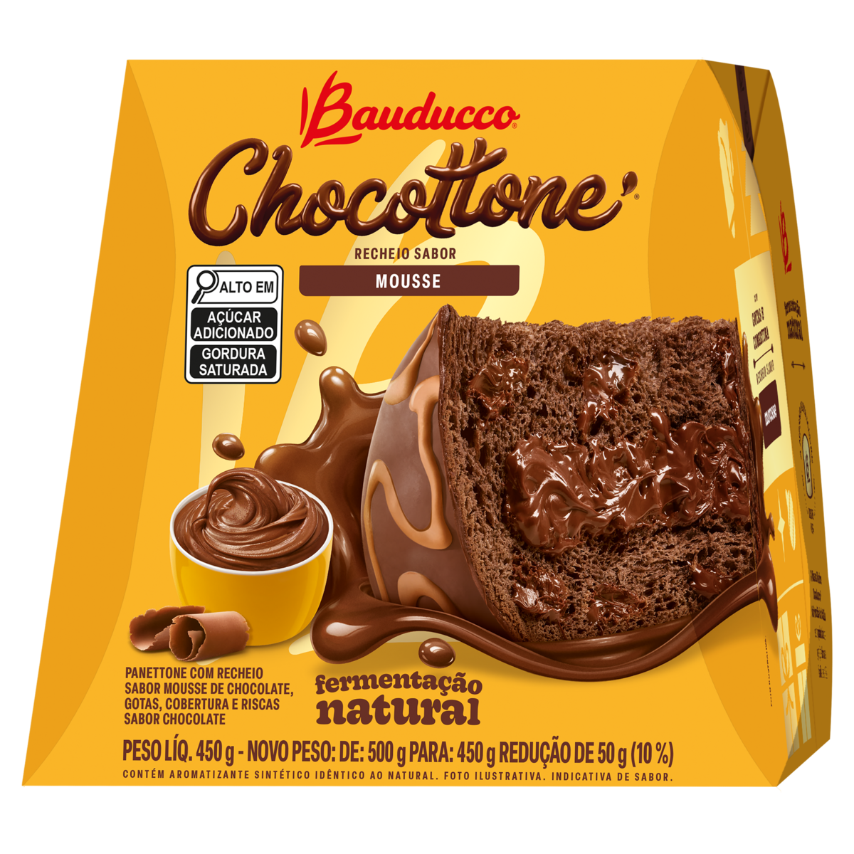 Panettone Bauducco Sabor Limão Siciliano Caixa 500g