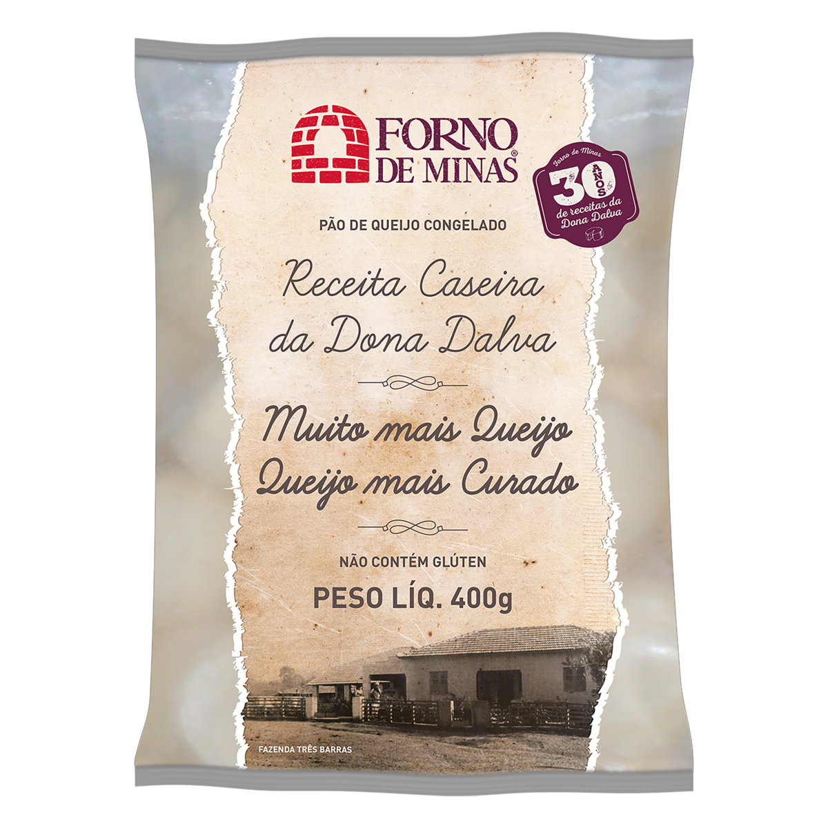 Pão de Queijo Congelado Forno de Minas Pacote 400g