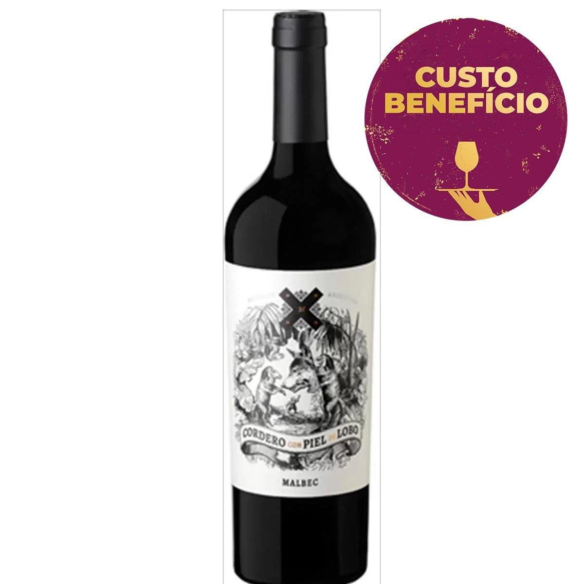 Vinho Tinto Argentino Cordero En Piel De Lobo Malbec 750ml