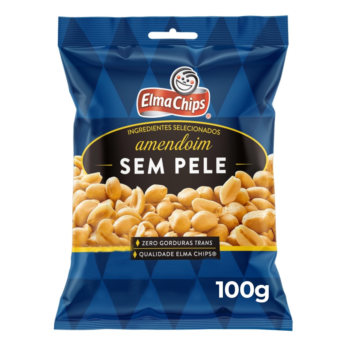 Amendoim Frito Salgado sem Pele Elma Chips Pacote 100g