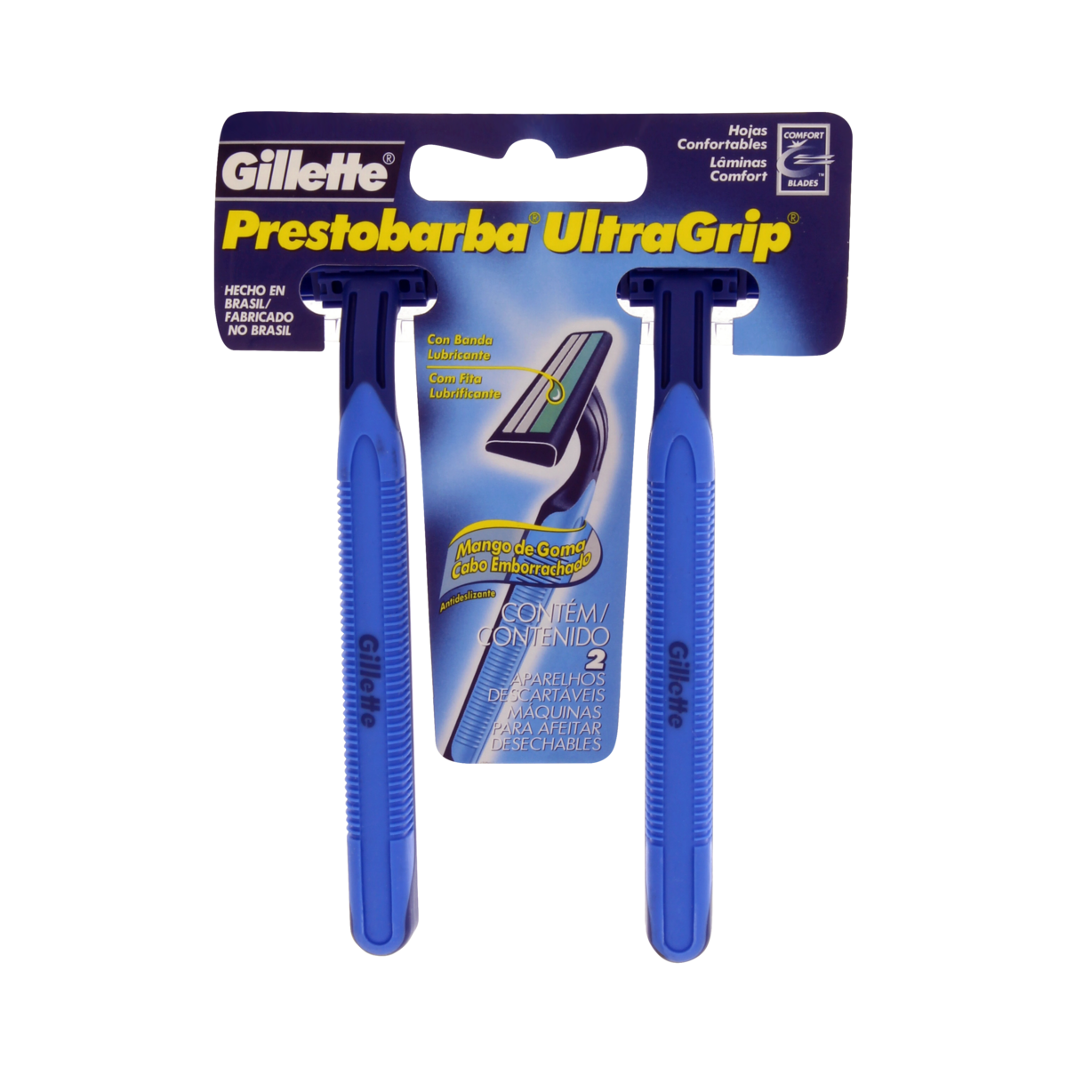 Aparelho De Barbear GILLETTE Prestobarba Ultra Grip Com 2 Unidades ...