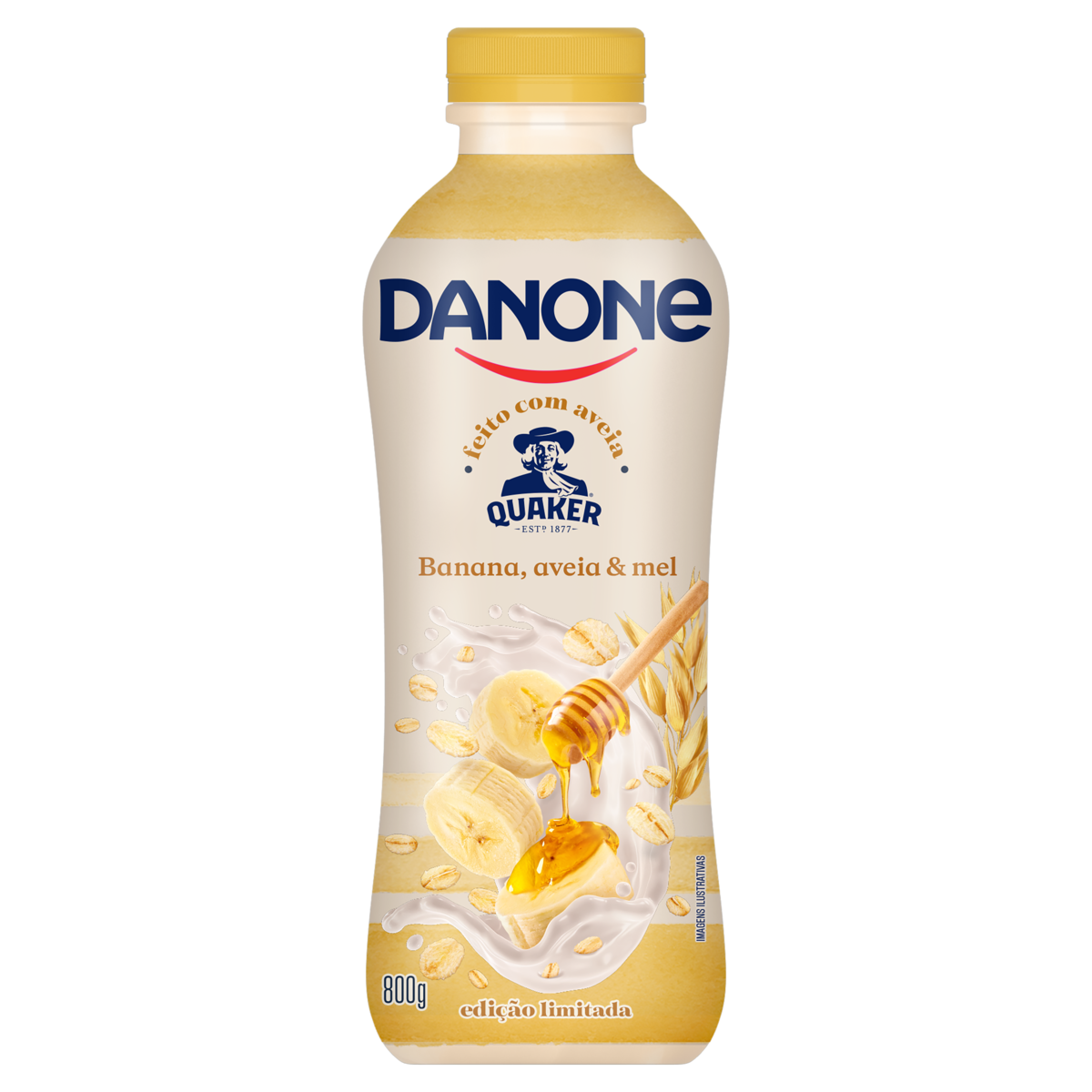 Iogurte Banana, Aveia e Mel Danone Garrafa 800g